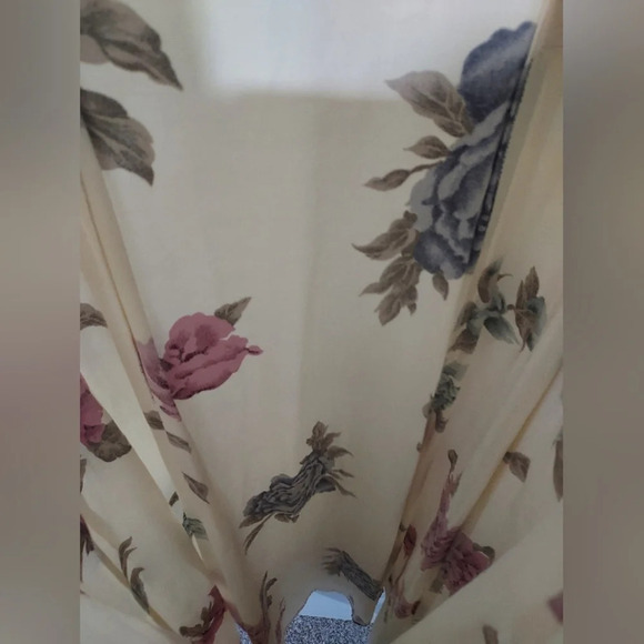 Vintage En Focus Cream Floral Sleeveless Maxi Dress in Size 13/14 - Picture 12 of 13